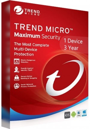 Trend Micro Maximum Security /1 Device (3 Years)