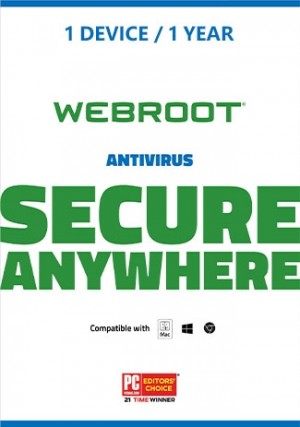 Webroot SecureAnywhere AntiVirus / 1 Device (1 Year )